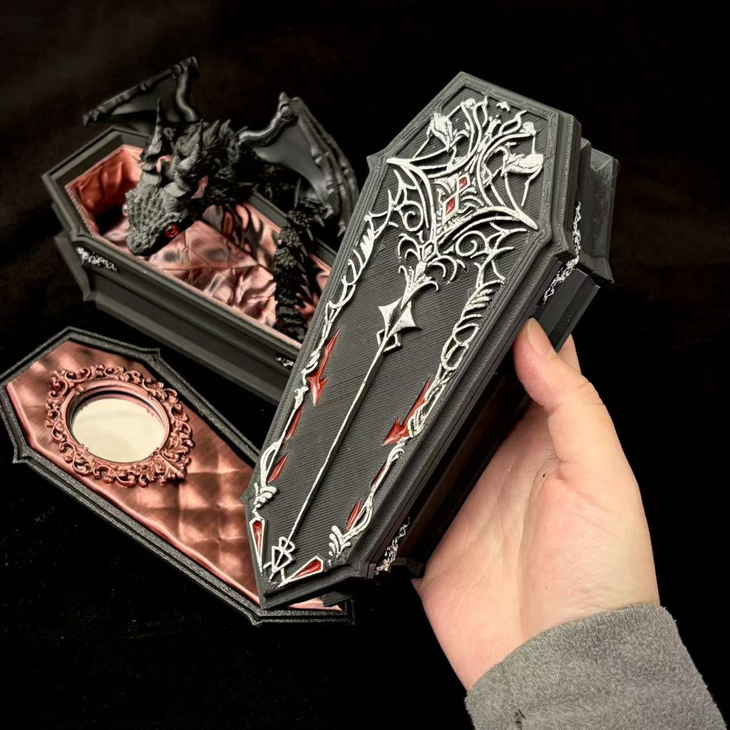 Sylus - Love and Deepspace: Silver-winged Demon Coffin Ornament, Jewelry Storage Box