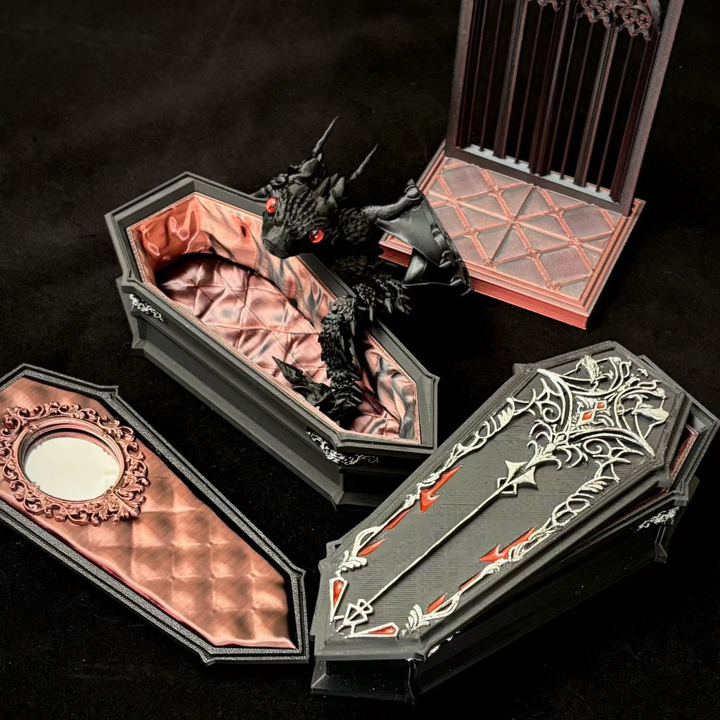 Sylus - Love and Deepspace: Silver-winged Demon Coffin Ornament, Jewelry Storage Box