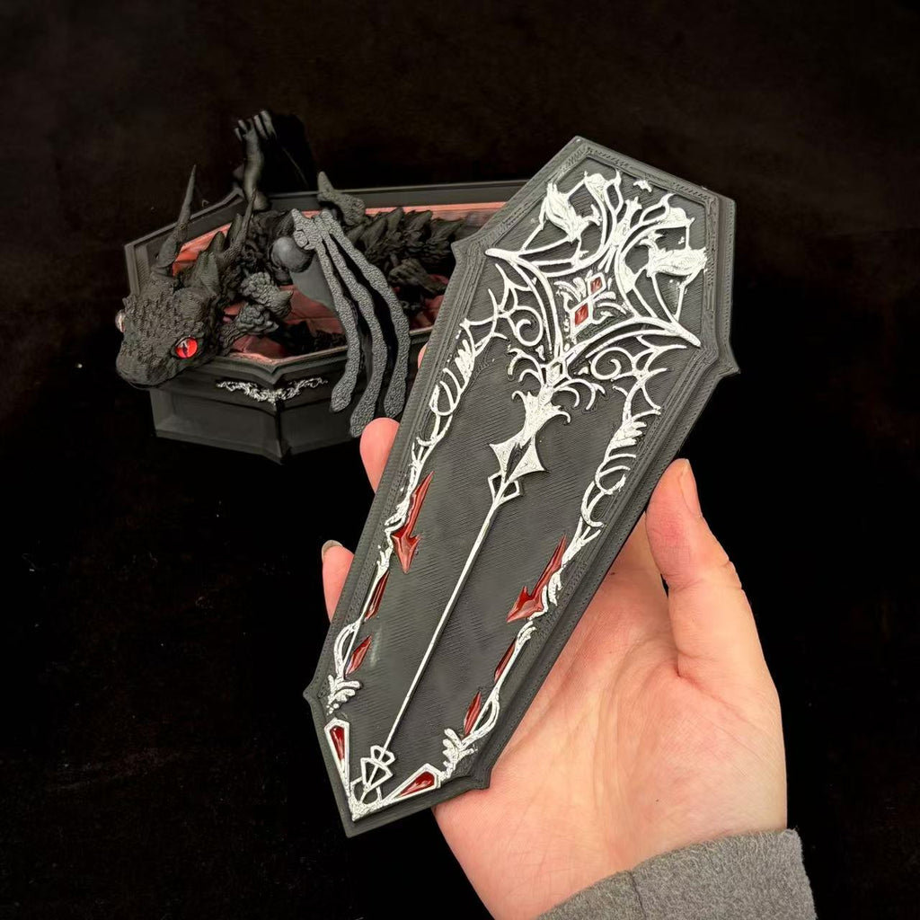 Sylus - Love and Deepspace: Silver-winged Demon Coffin Ornament, Jewelry Storage Box